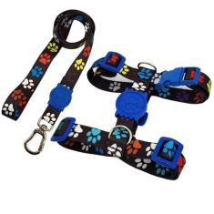 Coleira Peitoral Pet Para Cachorro Antipuxão com Guia e Trava de Segur