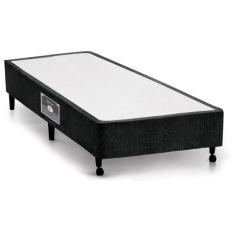 Cama Box Base Universal Solteiro Lux Chenille Black (78x188x23) - Cast