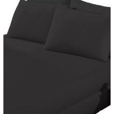 Lençol com Elástico 100% Poliéster - 1,98m x 1,58m - 2 Fronhas 70cm x 