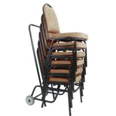 06 Cadeiras para Hotel e Auditório Linha Hotel Bege