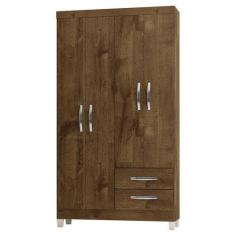 Guarda Roupa Solteiro Módena 4 Portas Malbec  Incorplac - INCORPLAC MÓ