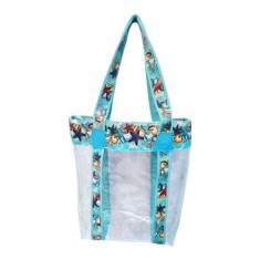 Bolsa Feminina Impermeavel Com Chinelo Transparente Fundo do Mar Magic