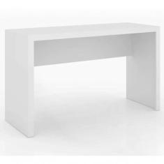 Mesa Escrivaninha Para Escritorio Me4135 Branco Branco - TECNO MOBILI