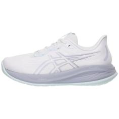 ASICS Tênis de corrida masculino Gel-Cumulus 26, Branco/Cinza frio, 42