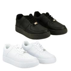 KIT 2 PARES TENIS CASUAL DS LEVE E CONFORTAVEL BRANCO-Feminino