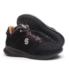 Tênis Masculino Adventure US Conforto Couro Fly Cor Extra Black - Unde