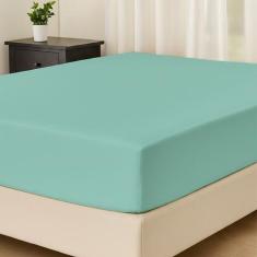 Lençol Viúvo Avulso c/ Elástico Percal 180 Fios - Dryka Enxovais, Verd