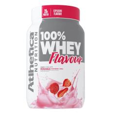 100% Whey Flavour - 900g Morango - Atlhetica Nutrition