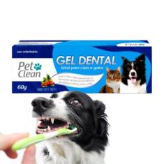 Pasta Dente Higiene Bucal Gel Dental Petclean Cachorro Gato Cães Pet -