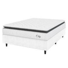 Cama Box Colchão Casal Molas Ensacadas City Pillow Top 138x188x61cm Li