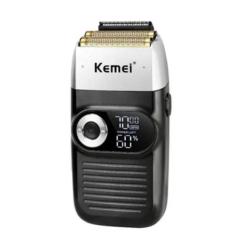 Barbeador Elétrico Kemei Km2026 Sem Fio Dysplay Digital - A.R Variedad