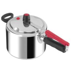 Panela de Pressão Clock 4.5 Litros Polida, 4,5L, Prata