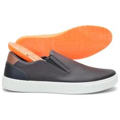 Tênis Iate Slip On Masculino Confortável Com Palmilha em Gel - BayShor