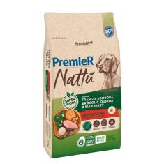 Ração Premier Nattu Cães Adultos Frango e Abóbora 12kg