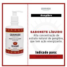 Sabonete Líquido de Glicerina Gengibre Granado 300ml