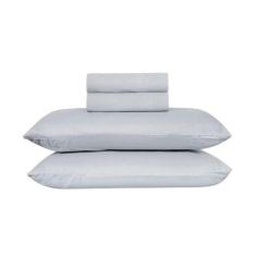 Jogo de Lençol Home Style Lotus, SOLTEIRO, AZUL, 3  Peças