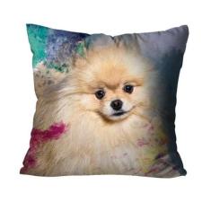 Capa para Almofada Mdecore Gato Cachorro Pets, Spitz Colorido