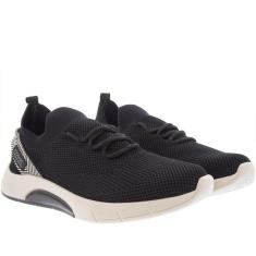 Tênis Modare Ultraconforto Casual Feminino Knit Preto - 36-Feminino