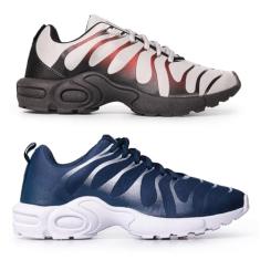 Oldsen kit 2 Tênis Masculino Confortável Malhar corrida academia