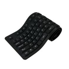 Teclado portátil de silicone flexível USB impermeável