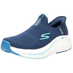 Skechers Tênis feminino Max Cushion Elite 2.0 Eternal Hands Free Slip-ins, Azul marinho/azul, 38