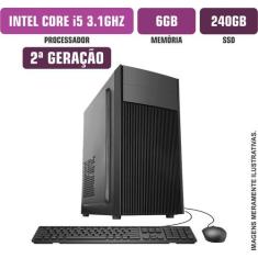 Computador Flex Computer Intel Core I5-2400S 6Gb SSD 240Gb Com Kit e D