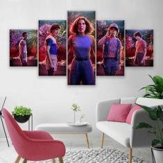 Quadros Decorativos Para Sala 5 Peças Stranger Things - KYME, 5 peças,
