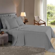 Lençol de Cima Super King c/ Bainha Percal 180 Fios - Dryka Enxovais, 