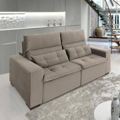 Sofá Retrátil e Reclinável 2 Lugares 220cm Essence Marrom