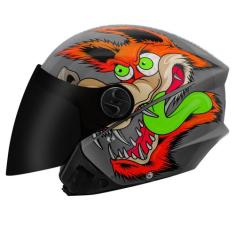 Capacete Moto Aberto New Liberty 3 Coyote Brilhante Viseira Fumê Pro T