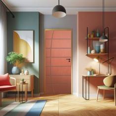 Porta de Madeira Sarrafeada 210x80cm Friso 14 Jb Portas Ipê