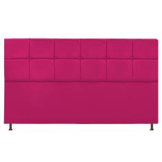 Cabeceira Estofada Damares 195 Cm King Size com Botonê Pink