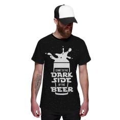 Camiseta Star Wars Dark Sider of Beer Lado Escuro da Cerveja