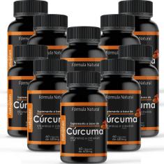 Kit 10 Potes Cúrcuma Contendo 60 Cápsula De 400 Mg