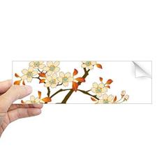 DIYthinker Adesivo retangular de para-choque, folhas de plantas, papel de parede, padrão retangular, decalque de janela