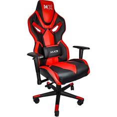 Cadeira Gamer MX9 Giratoria Preto e Vermelho, Mymax, 25.009180, Preto e Vermelho