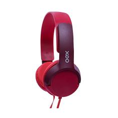 Fone de ouvido Oex Teen com microfone HP303 - Vermelho
