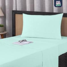 Jogo de Lençol Solteiro 2 Peças 100% Algodão Fio Penteado Percal 200 F