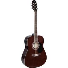 Violão Giannini Gd1 Eq Eletroacústico Dreadnought Translucent Dark Wine f002