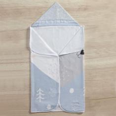 Toalha De Banho Tematica Para Bebe Com Capuz - Miguel Baby, Urso polar