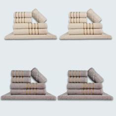 Jogo De Toalhas 24 Ps Coleo Montreal 100% Algodo Bg+cz - Toalhas Beka