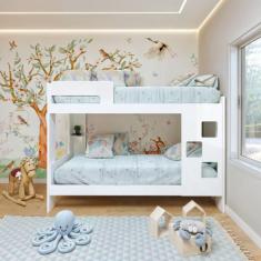 Beliche 100% MDF com Prateleira Vegas Branco - Tigus Baby