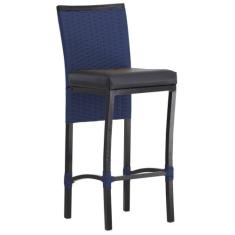 Banqueta Cannes em Alumínio Corda Náutica Para Edícula, Balcão, Mesa d