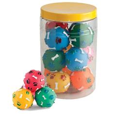 Bola de Borracha Pata Osso Para Pet 12 Pçs