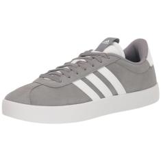 adidas Tênis masculino Vl Court 3.0, Cinza/branco/branco, 42
