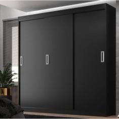 Guarda Roupa Casal 3 Portas de Correr 2 Gavetas Lisboa Evidência Móveis