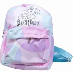 Mochila Roxa Marie 33x13x21cm - Disney - Taimes