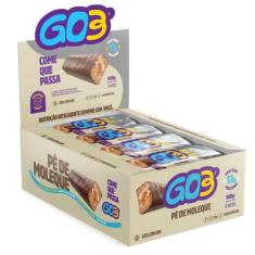 KIT C/12 Barra de Proteína Pé de Moleque 50gr 11Gr Proteína - Go3