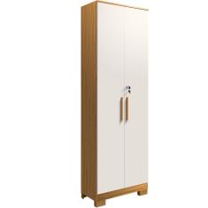 Armário Multiúso 2 Portas com Chave Lavanderia Cozinha Sapateira Faura Móveis