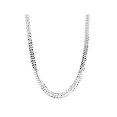 Corrente De Prata 925 Masculino Grumet Dupla 10mm x 70cm  - DR Joias